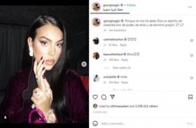 جورجينا رودريغيز تكتب باللغة العربية 