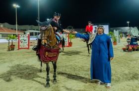 الكربي والغريب يتألقان في كأس أكاديمية فاطمة بنت مبارك لقفز الحواجز