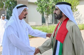 محمد بن راشد يلتقي حاكم عجمان ويستعرضان القضايا التي تهم الوطن والمواطنين 