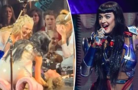 كاتي بيري توقف حفلها لإنقاذ طفلة 