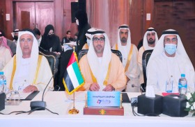 ناصر الهاملي يستعرض حزمة مشاريع الخمسين أمام مؤتمر العمل العربي