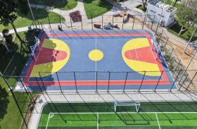 بلدية مدينة أبوظبي تنجز مشروع تأهيل وإنشاء 4 ملاعب ومنطقة ألعاب لياقة بدنية في الباهية والشهامة