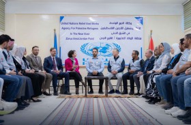 سلطان بن أحمد القاسمي يزور مخيم ماركا للاجئين ومؤسسات إنسانية في الأردن