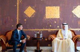 سعود بن صقر يستقبل سفير إسبانيا