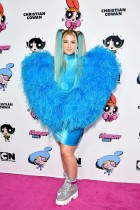 ميغان ترينور تشارك في عرض Christian Cowan x Powerpuff Girls 2020، في هوليوود ، كاليفورنيا. ا ف ب