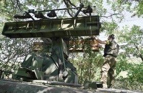 إسقاط صواريخ روسية فوق العاصمة كييف 