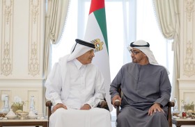 رئيس الدولة يستقبل رئيس مجلس الشورى القطري 