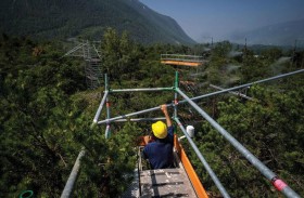 رش رذاذ المياه على الصنوبر في سويسرا يحقق أهدافا بيئية جمة 