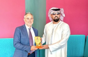 سلطان بن شخبوط يبحث مع رئيس منظمة «فيجيتال» ترتيبات استضافة «ألعاب المستقبل 2025»