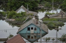 خيرسون الأوكرانية بين القصف الروسي والفيضانات 