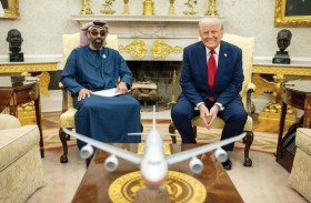 نقل تحيات رئيس الدولة إلى الرئيس الأمريكي .. طحنون بن زايد يلتقي دونالد ترامب ويبحثان آفاق الشراكة الإستراتيجية