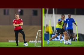 منتخبنا الوطني يبدأ تدريباته في ملعب الوصل