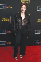 الممثلة الأمريكية بريت لور، بطلة مسلسل «البطريق»، لدى حضورها مهرجان تيليفرس الافتتاحي لأكاديمية التلفزيون في لوس أنجلوس. ا ف ب