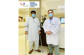 إزالة ورم عظمي بقدم مريض خمسيني بالسعودي الألماني دبي
