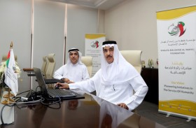 أحمد جمعة الزعابى يدشن الموقع الإلكتروني لمؤسسة خليفة الإنسانية في حلته الجديدة