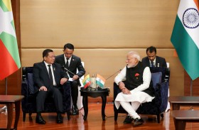 رئيس المجلس العسكري في ميانمار يجتمع مع رئيسي وزراء الهند وتايلاند