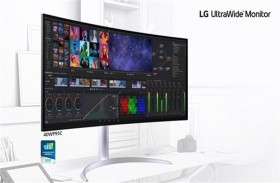 إل جي تطرح شاشة منحنية عريضة للغاية