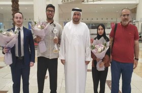 استقبال حافل لبعثة العين للشطرنج بعد الفوز باللقب في «مهرجان كان»