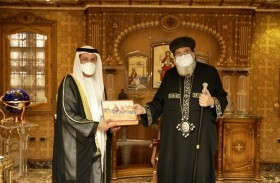 سفير الدولة لدى القاهرة يلتقي قداسة البابا تواضروس
