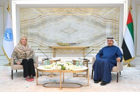 صقر غباش يستقبل رئيسة منتدى النساء البرلمانيات في برلمان البحر الأبيض المتوسط 