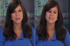 مذيعة تصاب بجلطة على الهواء 