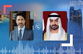 محمد بن زايد يتلقى اتصالا هاتفيا من رئيس وزراء كندا