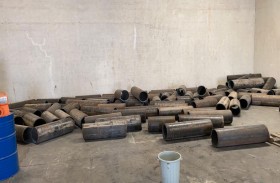 جمارك دبي تحبط تهريب 58 قطعة بضائع مقلدة لأنابيب VALLOUREC لنقل النفط والغاز