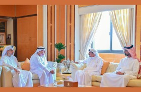 حميد بن راشد يستقبل وزير الموارد البشرية والتوطين