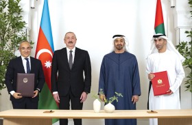 رئيس الدولة ورئيس أذربيجان يشهدان توقيع اتفاقية شراكة اقتصادية شاملة بين البلدين