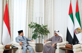 رئيس الدولة والرئيس الإندونيسي يؤكدان على دعم السلام والاستقرار إقليميا ودوليا