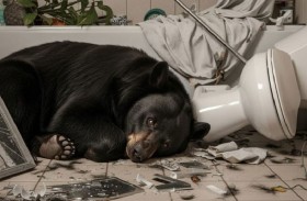 مواجهة قاتلة بين رجل ودب في الحمّام