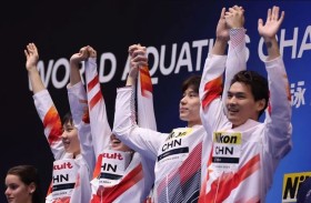 فريق الصين للألعاب المائية يستعد لعرض مبهر في آسياد هانغتشو 