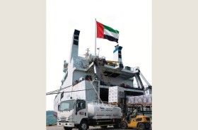 بدء تجهيز سفينة «أم الإمارات الإنسانية» ضمن عملية «الفارس الشهم 3»