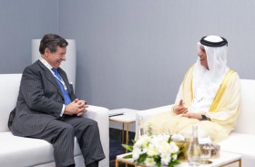 سعود بن صقر يستقبل سفير إسبانيا