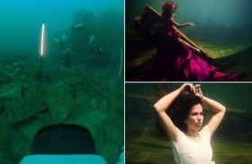 تدخل غينيس بأعمق جلسة تصوير تحت الماء القطبي