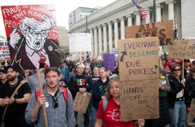 احتجاجات مناهضة لترامب في أمريكا في يوم عيد العمال 