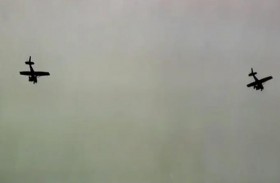 عرض مرعب بالجو كاد أن ينتهي بكارثة