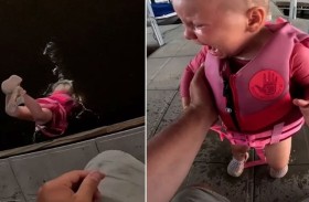 أنقذ طفلته من الغرق أثناء رحلة صيد