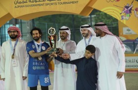 فريق هيئة النقل يتوج بطلاً لبطولة كرة القدم في الدورة الرياضية لحكومة عجمان 