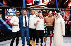 الفلسطيني عبدول حسين بطل النزال الرئيسي في عربية- إفريقية محاربي الإمارات