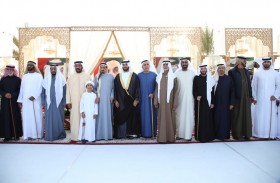 حاكم عجمان والشيوخ يحضرون أفراح الغفلي