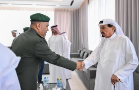 حاكم عجمان وولي عهده يقدمان واجب العزاء في شهيدي الوطن ناصر البلوشي وعبد العزيز الطنيجي