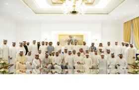 ولي عهد رأس الخيمة يلبي دعوة محمد بن جمال القاسمي لمأدبة السحور