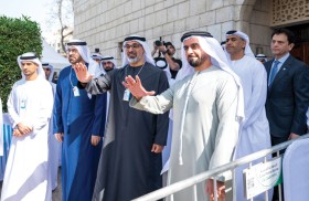 خالد بن محمد بن زايد وحمدان بن محمد بن راشد يشهدان جانباً من فعاليات القمة العالمية للحكومات 2025