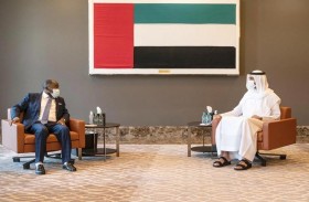 شخبوط آل نهيان يستقبل وزير خارجية ليبيريا