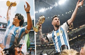 هل تعمد ميسي تقليد مارادونا برفع كأس العالم؟