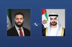 رئيس الدولة يؤكد حرص الإمارات على دعم كل ما يصب في مصلحة الشعب السوري الشقيق وتطلعاته 