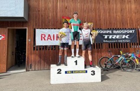 خالد النعيمي وصيفا لسباق الاتحاد السويسري للدراجات الهوائية