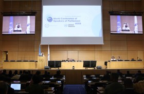 الشعبة البرلمانية الإماراتية تشارك في مؤتمر رؤساء البرلمانات بجنيف