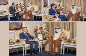 ولي عهد الفجيرة يستقبل سفراء تركيا وغواتيمالا والسلفادور